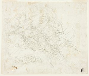 Nymfa a satyr od Ciro Ferri