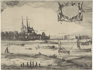 Profil Deventer (deska IV) od Claes Jansz. Visscher (II) (possibly)