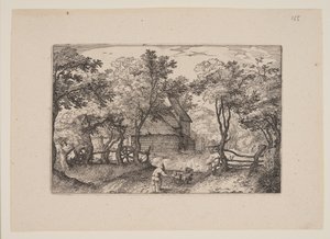 Cesta k Heemstede z pohledů na okolí Haarlemu (Plaisante Plaetsen) od Claes Jansz. Visscher