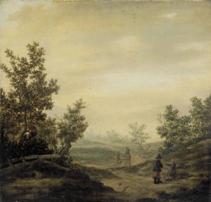 Cesta v dunách od Claes van Beresteyn (attributed to)