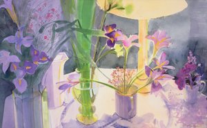 Winter Iris (wc na papíře)