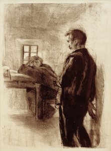 Muž a mnich v cele od Clara Siewert