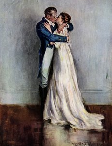 Ae Fond Kiss (barevné lito) od Clarence F. Underwood