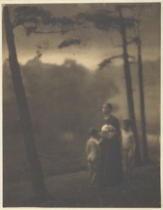 Večer — Matka a chlapci od Clarence H. White
