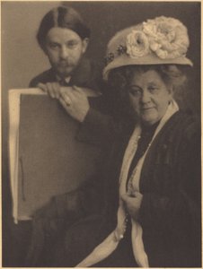 Alvin Langdon Coburn a jeho matka, asi 1909 (foto)