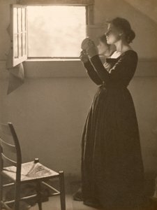 Dívka se zrcadlem, 1898 (platinový tisk)