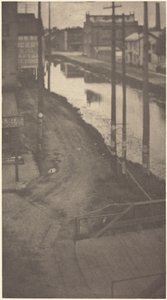 Telegrafní sloupy, cca 1900 (foto)