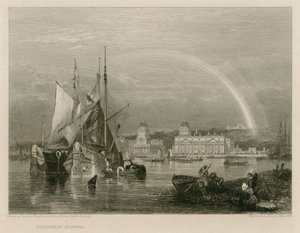 Greenwich Hospital, Londýn od Clarkson Frederick Stanfield