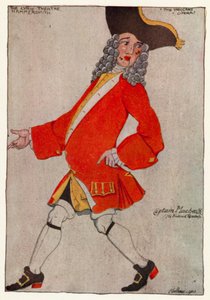 Žebrácká opera, kapitán Macheath (barevné lito)