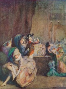 Scéna na Masked Ball, c19. století