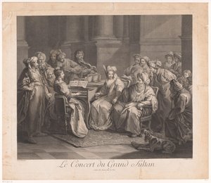Koncert pro sultána Le Concert du Grand Sultan (název na objektu) od Claude Antoine Littret de Montigny