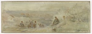 Skica radnice v Montreuil-sous-Bois: (olej na plátně). od Claude Charles Bourgonnier