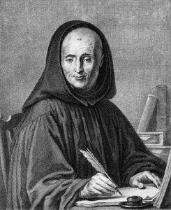 Portrét Jean Mabillon (1632-1707) vyrytý Alexis Loir (1640-1713)