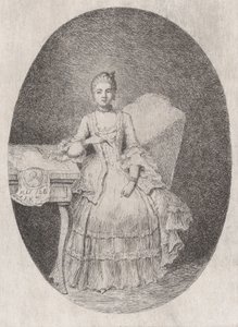 Portrét Marguerite Le Comte, 1764.