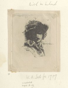 Zelfportret uvádí Saskia: alleen Rembrandt Kolekce osmdesáti pěti původních tisků (název série)