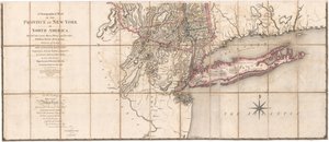 Chorografická mapa provincie New-York od Sauthiera [Dolní část mapy] od Claude Joseph Sauthier