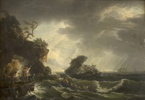 Vrak lodi od Claude Joseph Vernet
