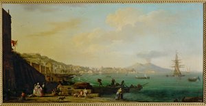 Pohled na Neapol a Vesuv ... od Claude Joseph Vernet