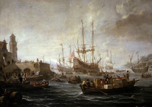 Přímořská krajina od Claude Joseph Vernet