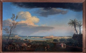 Port d"Antibes v Provence, 1756 od Claude Joseph Vernet