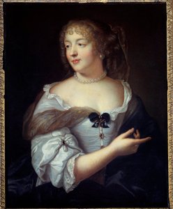 Portrét ženy z písmen Marie de Rabutin Chantal (Rabutin-Chantal), markýza de Sevigne (1626-1696) Malba Clauda Lefebvrea (1632-1675) Paříž 17. století, Musee Carnavalet od Claude Lefebvre