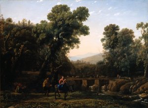 Útěk do Egypta (olej na plátně) od Claude Lorrain (1600-82)