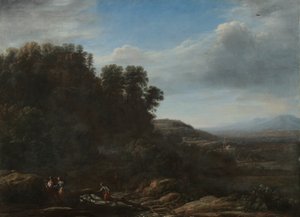 Italská krajina, asi 1630 (olej na plátně) od Claude Lorrain (1600-82)