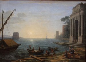 Přístav při východu slunce od Claude Lorrain