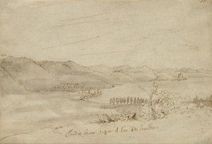 Pohled na jezero Bracciano, c.1638-39 od Claude Lorrain
