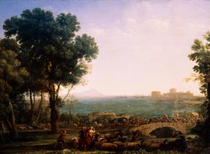 Bitva na mostě, bitva mezi císaři Maxentius a Constantine, 1655. od Claude Lorrain