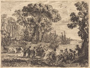 Evropa a býk od Claude Lorrain