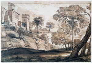 Lov jelenů, polovina konce 17. století od Claude Lorrain
