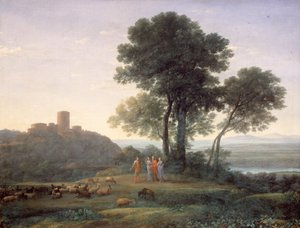 Jacob s Labanem a jeho dcerami od Claude Lorrain