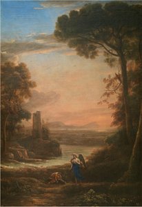 Krajina s Tobiášem a andělem, 1639-1640. od Claude Lorrain