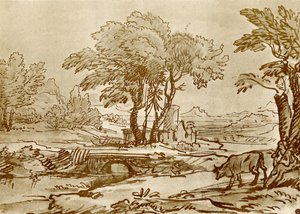 Krajina s mostem od Claude Lorrain