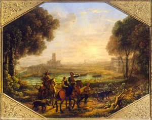 Krajina s přístavem Santa Marinella od Claude Lorrain