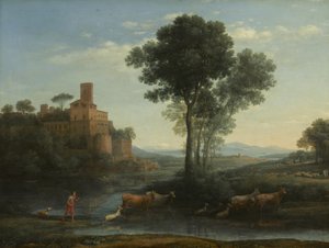 Krajina s Jakubovou plavbou, 1677 od Claude Lorrain