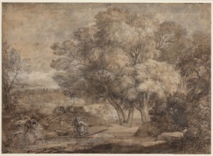 Krajina s narcisem a ozvěnou od Claude Lorrain
