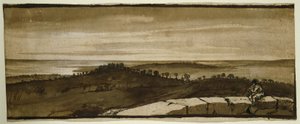 Panorama ze Sasso, 1649-1655 od Claude Lorrain