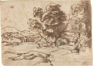 Říční krajina od Claude Lorrain