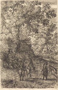 Pastýř se čtyřmi kozami (Les quatre chèvres) od Claude Lorrain