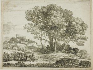 Pastýř koz od Claude Lorrain