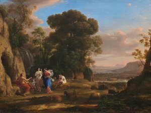 Soud v Paříži, 16451646. od Claude Lorrain