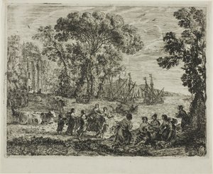 Znásilnění Evropy od Claude Lorrain