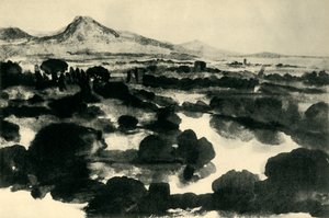 Řeka Tiber, Řím, Itálie, c1640, 1943. od Claude Lorrain