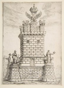 Čtvercová věž, 1637. od Claude Lorrain