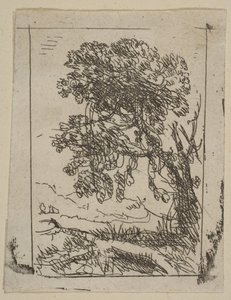 The Two Landscapes Left Tree, ca. 1630. od Claude Lorrain