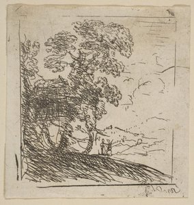 The Two Landscapes Right Tree, ca. 1630. od Claude Lorrain
