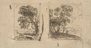 Dvě krajiny, ca. 1630. od Claude Lorrain