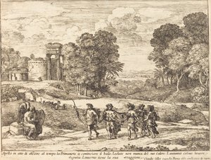 Čas, Apollo a roční období od Claude Lorrain